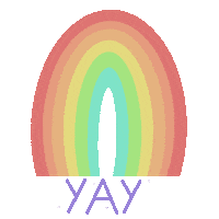 Rainbow Flashing Sticker