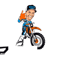PetrPilat bike motorcycle motocross motorbike Sticker
