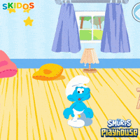 PlaySkidos clumsy smurfs thats me whoopsie GIF