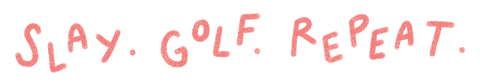 Girl Golf Sticker by Catharina Stewart