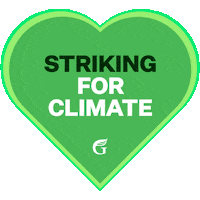 Global Warming Heart Sticker by Green Party of Aotearoa New Zealand