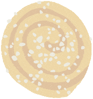 Cinnamon Roll Illustration Sticker