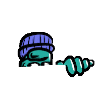 Suspicious Peep Sticker