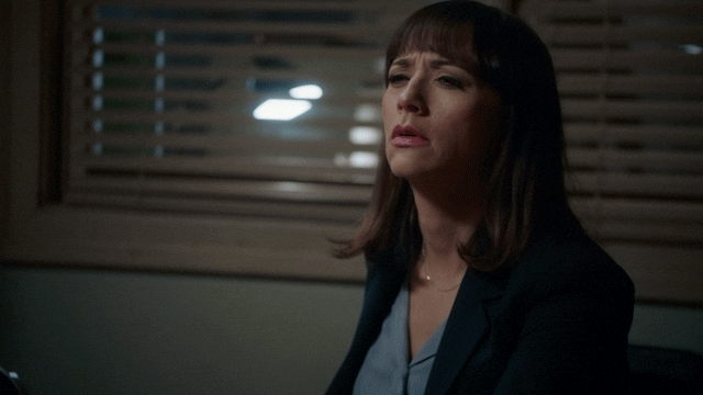 couldn't hear what the GIF by Angie Tribeca