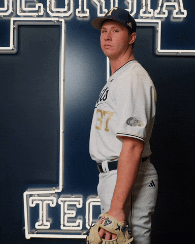 Georgia Tech Baseball GIF by Georgia Tech Yellow Jackets