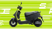 Gogoro_Taiwan green neon fast scooter Sticker