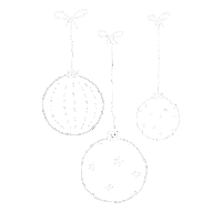 rosemariasonne white xmas sketch weihnachten Sticker