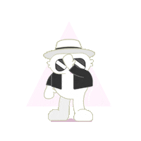 edmotions happy dance bunny michael Sticker