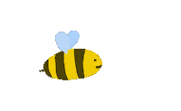 Bee Flying Sticker by BVK Students Hannover