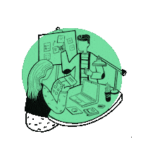 gouldstudio designer brainstorming designstudio hod Sticker
