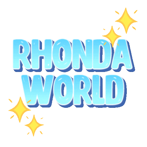 Logo Sparkles Sticker by Rhonda