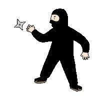 RandyCurth fight ninja fighter karate Sticker