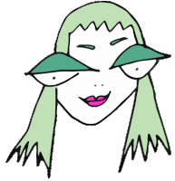 woman wink Sticker