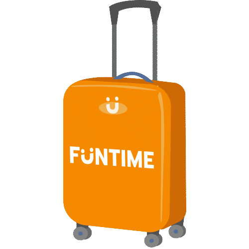 FuntimeTW travel vacation suitcase luggage Sticker