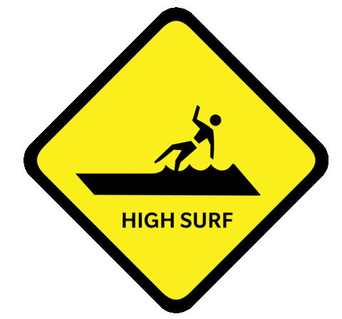 lifesavingqld giphyupload beach waves danger Sticker