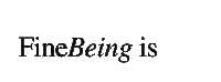 FineBeing ourwayofliving finebeing befiner Sticker