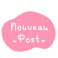 New Post Nouveau Sticker by Rêve en coton