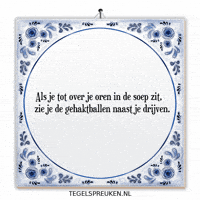 Nl Doorzetten GIF by Tegelspreuken.nl