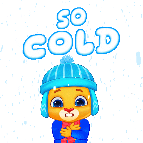 Freezing Winter Is Coming Sticker by Lucas and Friends by RV AppStudios