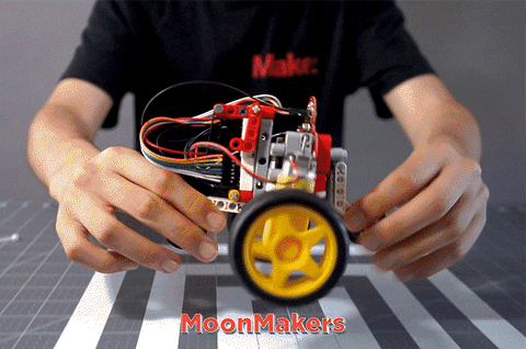 MoonMakers giphyupload robot lego project GIF