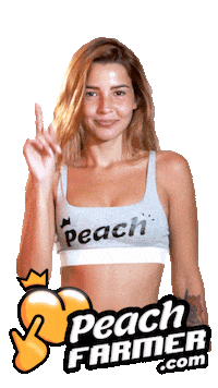 Follow Me Hello Sticker by Peach Farmer