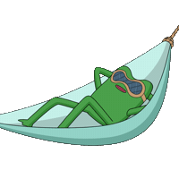 Taking It Easy Leave Me Alone Sticker by fwogs