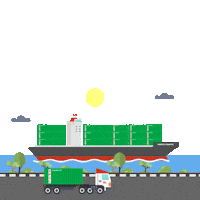 Ocean Shipping Sticker by SPIL