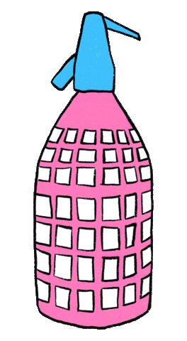 Sparkling Water Pink Sticker by doña batata
