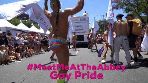 Gay Pride Dancing GIF by The Abbey Weho