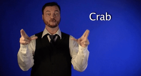 sign language crab GIF by Sign with Robert