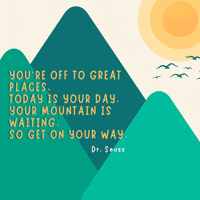 BillieVonMunsterArt sun quote today mountain GIF