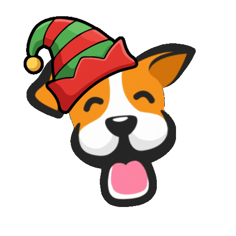 Barry Christmas Dog Sticker by Lero Lero