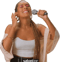 Singer Singing Sticker by Salon Line