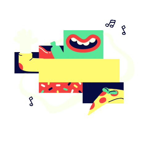 Animation Hello Sticker by The Rocket Panda