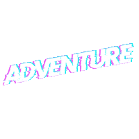Glitch Travel Sticker