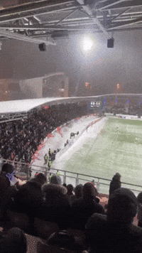 Aberdeen Fans Throw Snowballs at Helsinki Goalkeeper