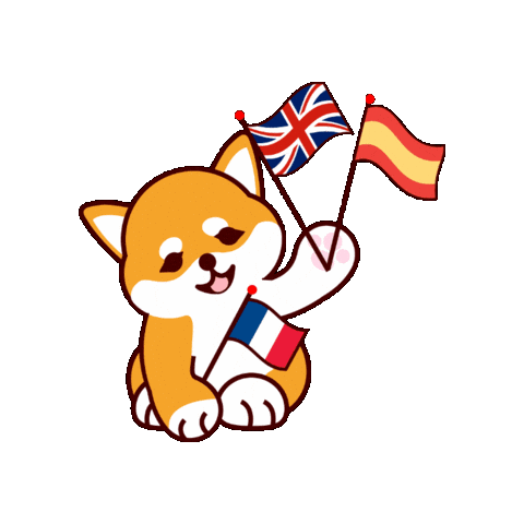 Dog Shiba Sticker by DEOW Japan