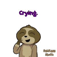 Sloth Crying Lol Sticker by VeeFriends