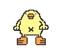 Bird Chicken Sticker by ぴょろりんちょ（ひよこ人間ぴよ）