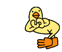 Heart Chicken Sticker by ぴょろりんちょ（ひよこ人間ぴよ）