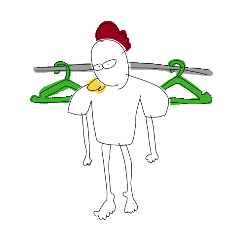 PityG chicken clean cleaning wash Sticker