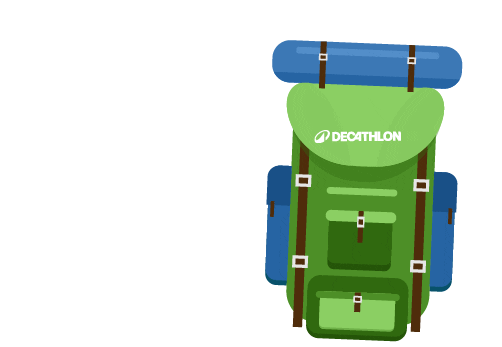 Backpack Quechua Sticker by Decathlon Hungary