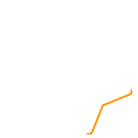 Orange Click Sticker by lastminute.com