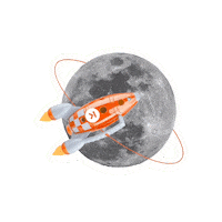 Space Ship Sticker by scaleupindonesia
