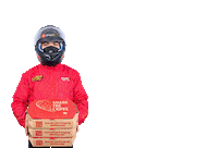 Delivery Man Pizza Sticker by PizzaHutID