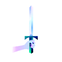 Sword Sticker by Mystic Mondays