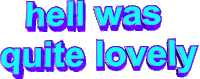 hell was quite lovely Sticker by AnimatedText