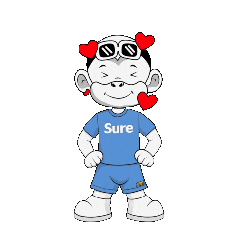 Monkey Yes Sticker by Zhot