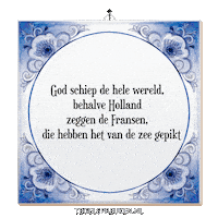 Water Humor Sticker by Tegelspreuken.nl