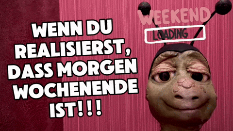 SaschaGrammel giphyattribution weekend wochenende feierabend GIF